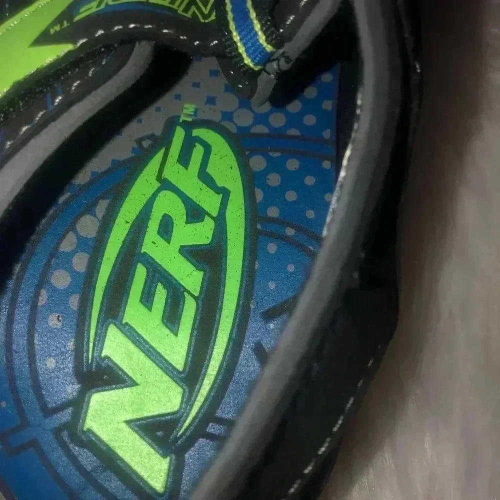 Nerf blue and black boys water sandals